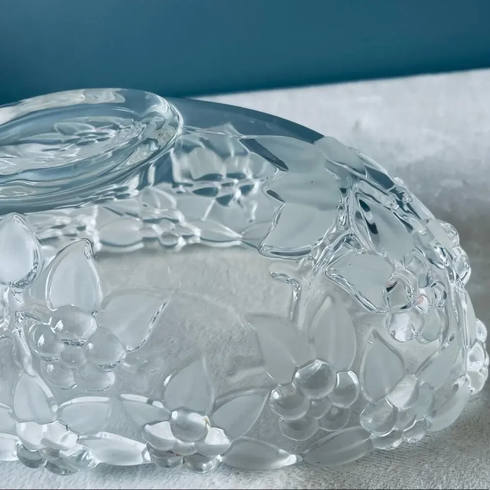 Vtg Mikasa Floral Crystal 